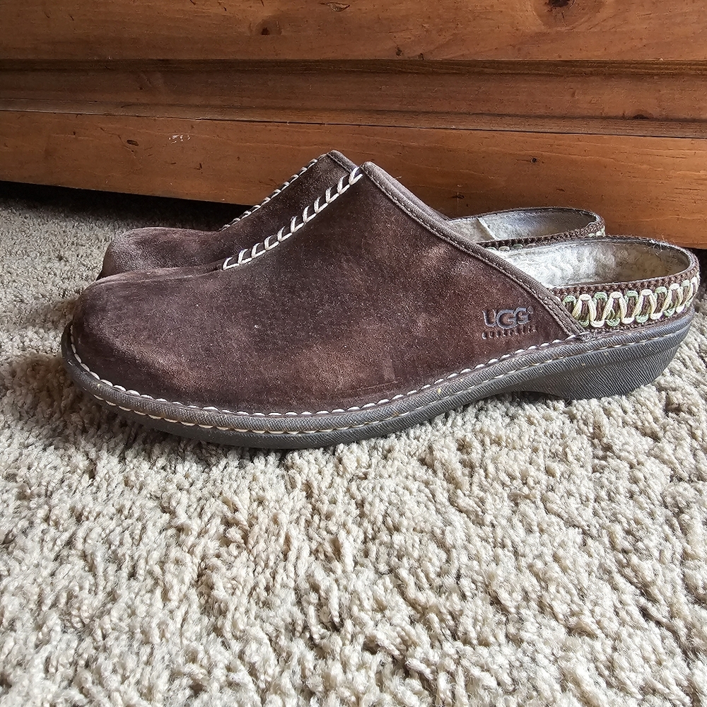 Ugg Kohala Mules Clogs Brown Suede Size 11